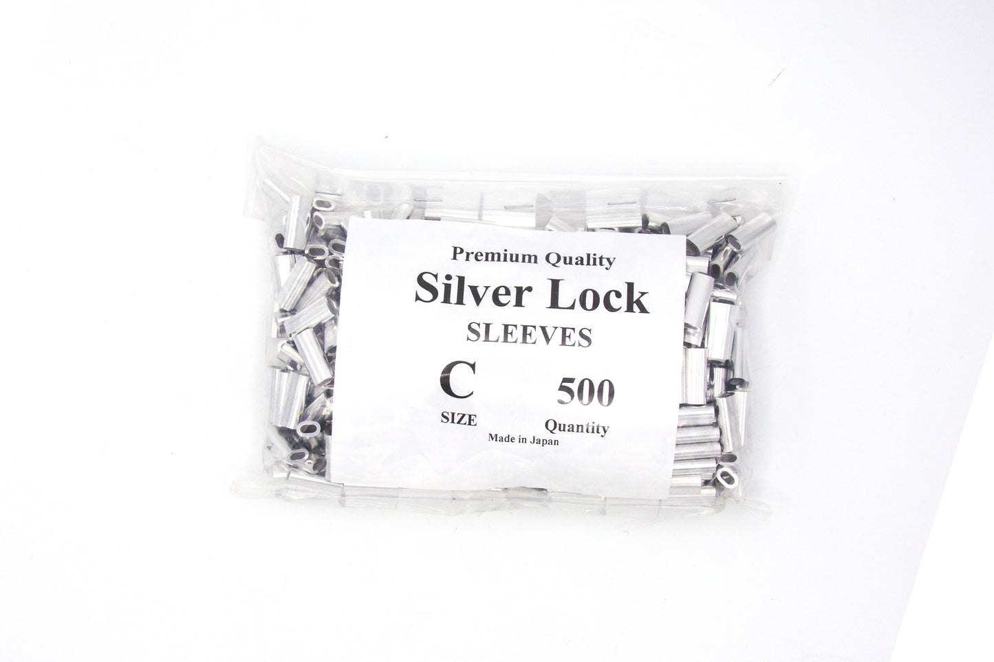 Silverlock, Aluminum Sleeves, Size "C", 500pcs./bag