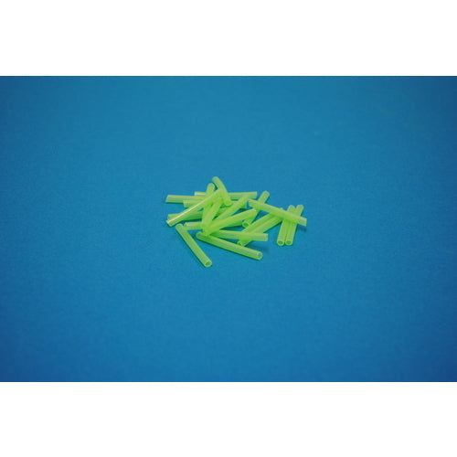 Pre-Cut Chafe Gear, Green, 2.0MM. 28 MM long luminous vinyl chafe tubing, 1000 pcs./bag