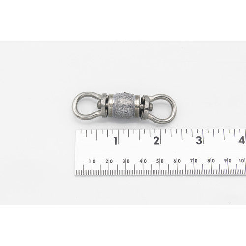 Leaded Swivel, 45G. Brass polished, nickel finish. 50pcs./bag, 250pcs./case.