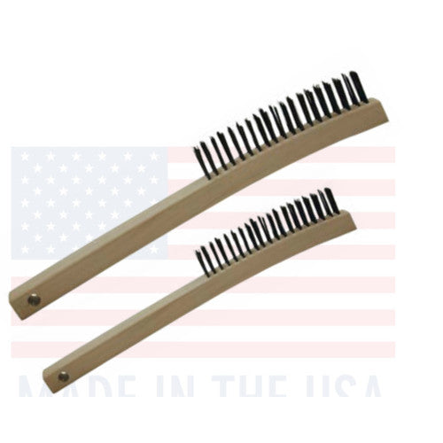 Wire Brush, Long Handle. 14", Stainless Steel. Sold individually.