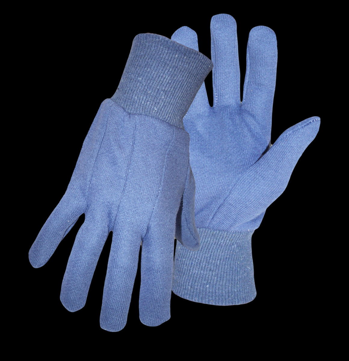 Boss® Blue Jersey Glove, Size L. 100% Cotton. Item # 4029. Sold by the Dozen.
