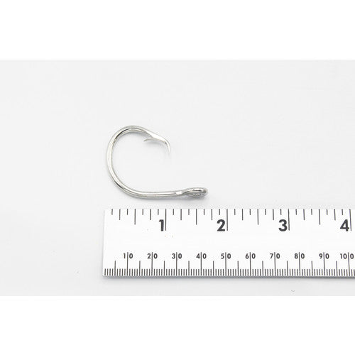Max-Catch 12/0 Steel Circle Hook, Non-Offset. 12/0 Steel Circle Hook. No offset. Sold 100pcs./box