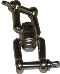 LP Block Shackle, 10mm. Stainless Steel Double Swivel. Sold individually. 