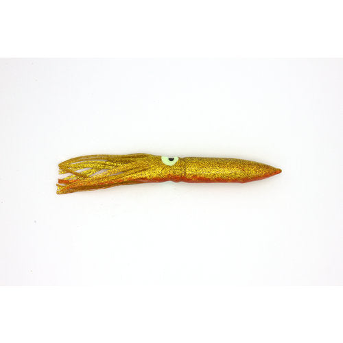 Max-Catch Artificial Squid Lure, Red/Gold (#49), 15CM. Sold 100pcs./box.